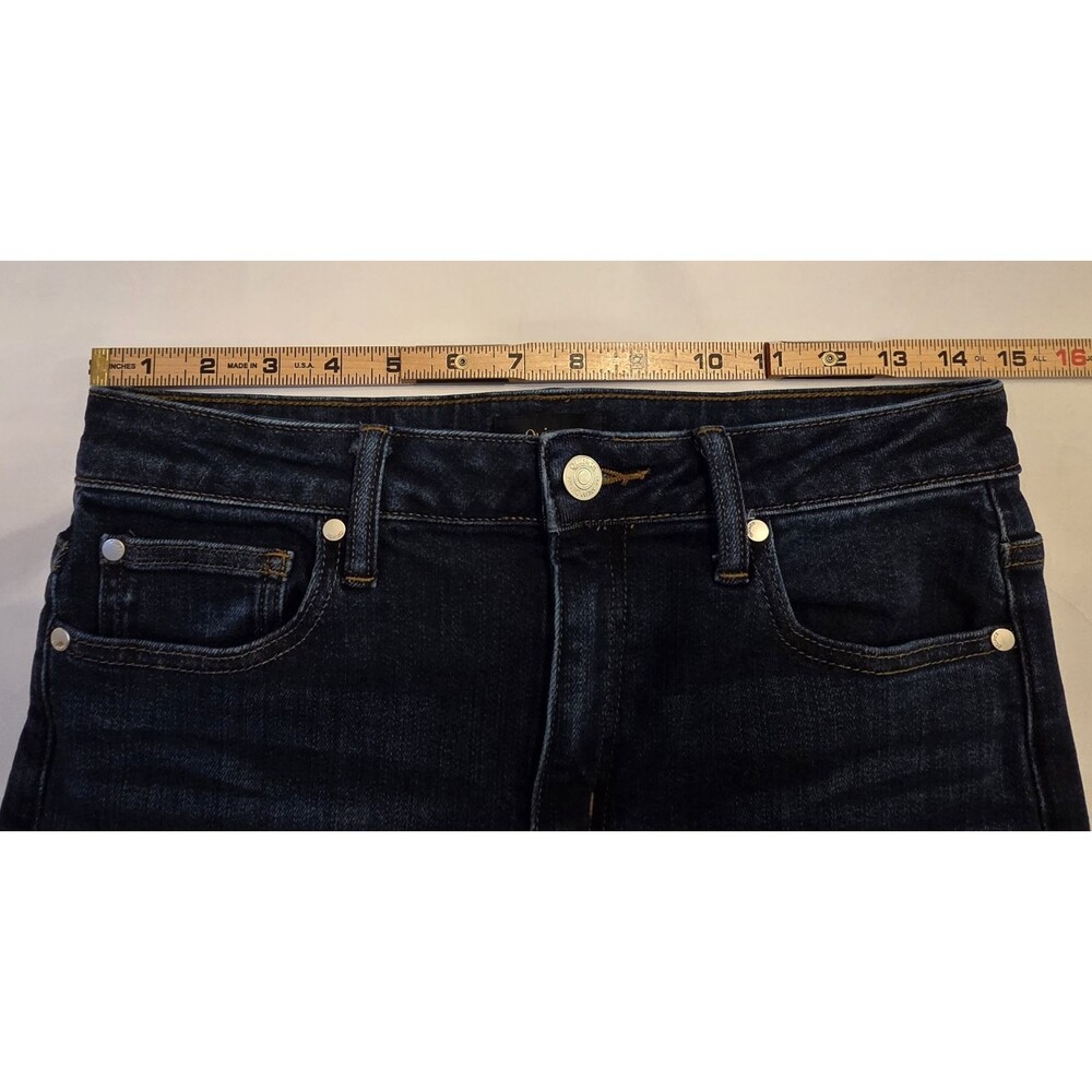 Quince Bella Stretch Wide Leg Jeans Womens 29 Midnight Blue Organic Cotton - Picture 8 of 10
